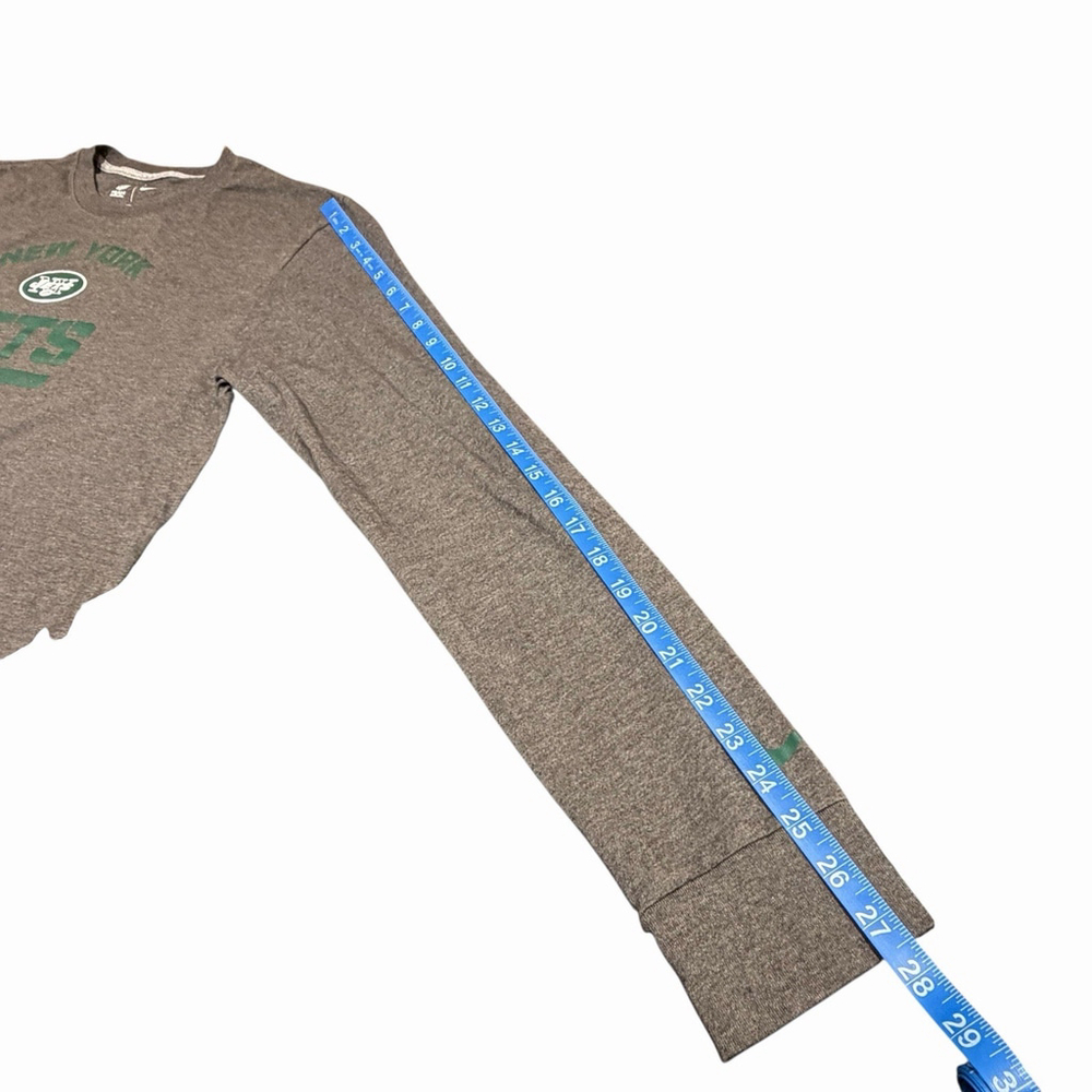New York Jets Nike NFL Team Apparel Size L Men's Gray/Green Long Sleeve TShirt - Picture 7 of 11